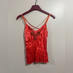 Y2K Cami With Beaded Details Woman’s Size Medium